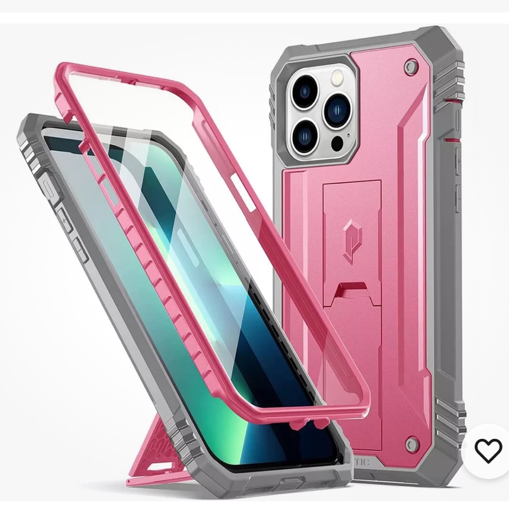 Rugged Pink and Gray Phone Case